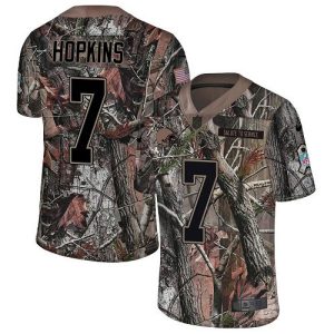 Browns #7 Dustin Hopkins Camo Men's Stitched NFL Limited Rush Realtree Jersey