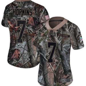 wholesale Browns #7 Dustin Hopkins Camo Women's Stitched NFL Limited Rush Realtree Jersey