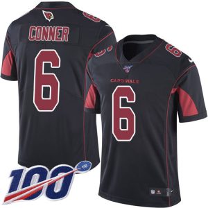 cheap Cardinals #6 James Conner Black Men's Stitched NFL Limited Rush 100th Season Jersey