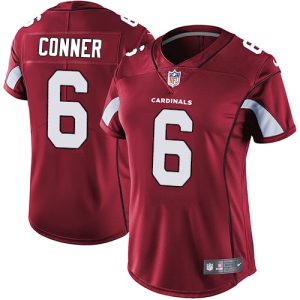 Cardinals #6 James Conner Red Team Color Women's Stitched NFL Vapor Untouchable Limited Jersey