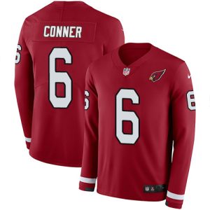 cheap Cardinals #6 James Conner Red Team Color Youth Stitched NFL Limited Therma Long Sleeve Jersey