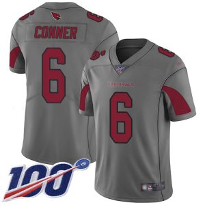 cardinals #6 james conner silver men's stitched nfl limited inverted legend 100th season cheap jersey