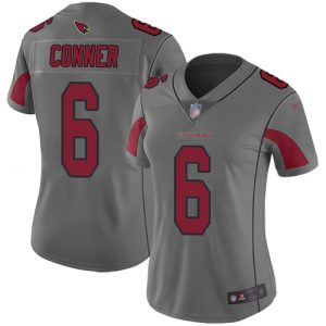 cheap Cardinals #6 James Conner Silver Women's Stitched NFL Limited Inverted Legend Jersey