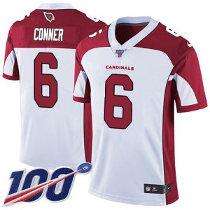 cardinals #6 james conner white men's stitched nfl 100th season vapor limited cheap jersey