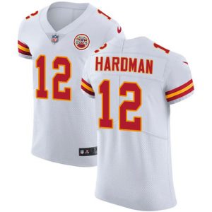 chiefs #12 mecole hardman white men's stitched nfl vapor untouchable elite cheap jersey