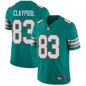 Dolphins #83 Chase Claypool Aqua Green Alternate Men's Stitched NFL Vapor Untouchable Limited Jersey