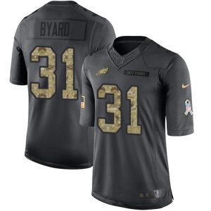 wholesale Eagles #31 Kevin Byard Black Men's Stitched NFL Limited 2016 Salute to Service Jersey