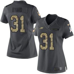 eagles #31 kevin byard black women's stitched nfl limited 2016 salute to service wholesale jersey