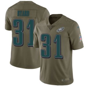 Eagles #31 Kevin Byard Olive Youth Stitched NFL Limited 2017 Salute To Service Jersey