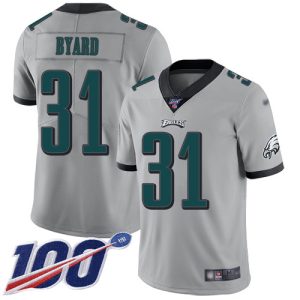 cheap Eagles #31 Kevin Byard Silver Men's Stitched NFL Limited Inverted Legend 100th Season Jersey