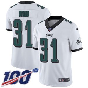 cheap Eagles #31 Kevin Byard White Youth Stitched NFL 100th Season Vapor Untouchable Limited Jersey