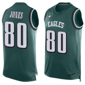 eagles #80 julio jones green team color men's stitched nfl limited tank top cheap jersey