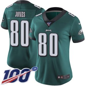 cheap Eagles #80 Julio Jones Green Team Color Women's Stitched NFL 100th Season Vapor Untouchable Limited Jersey