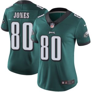 cheap Eagles #80 Julio Jones Green Team Color Women's Stitched NFL Vapor Untouchable Limited Jersey