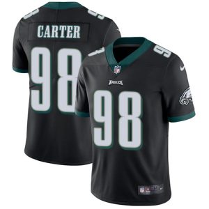 cheap Eagles #98 Jalen Carter Black Alternate Men's Stitched NFL Vapor Untouchable Limited Jersey