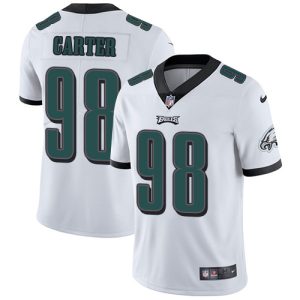 Eagles #98 Jalen Carter White Men's Stitched NFL Vapor Untouchable Limited Jersey