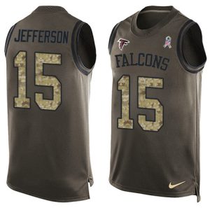 falcons #15 van jefferson green men's stitched nfl limited salute to service tank top cheap jersey