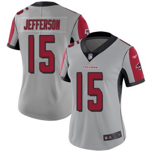 falcons #15 van jefferson silver stitched women's nfl limited inverted legend cheap jersey