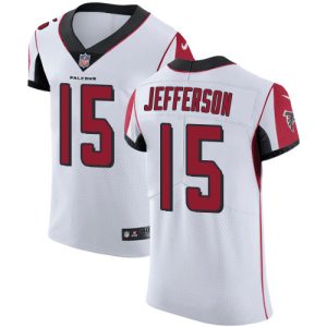 Falcons #15 Van Jefferson White Men's Stitched NFL New Elite Jersey