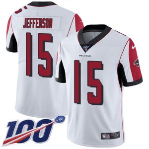 falcons #15 van jefferson white stitched youth nfl 100th season vapor untouchable limited cheap jersey