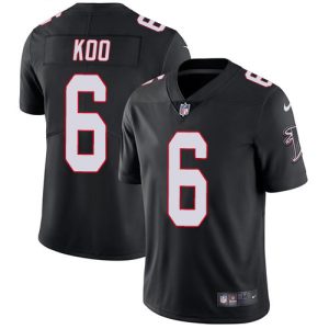 cheap Falcons #6 Younghoe Koo Black Alternate Men's Stitched NFL Vapor Untouchable Limited Jersey