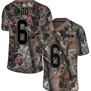 Falcons #6 Younghoe Koo Camo Men's Stitched NFL Limited Rush Realtree Jersey