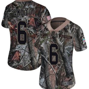 falcons #6 younghoe koo camo stitched women's nfl limited rush realtree cheap jersey