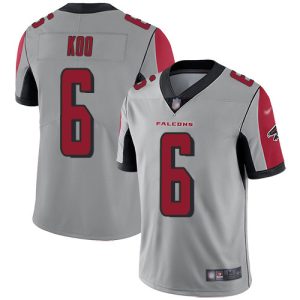 Falcons #6 Younghoe Koo Silver Men's Stitched NFL Limited Inverted Legend Jersey