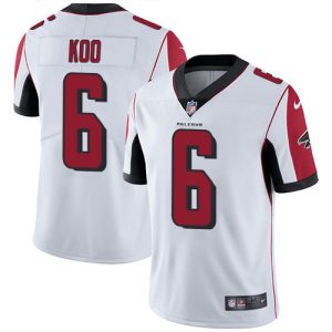 falcons #6 younghoe koo white men's stitched nfl vapor untouchable limited cheap jersey