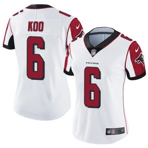 falcons #6 younghoe koo white stitched women's nfl vapor untouchable limited cheap jersey