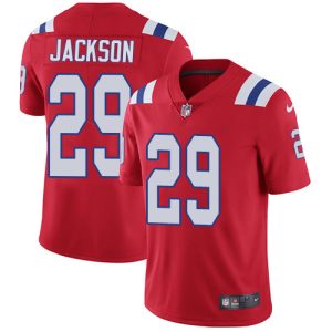 Patriots #29 J.C. Jackson Red Alternate Youth Stitched NFL Vapor Untouchable Limited Jersey