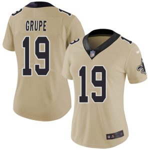 saints #19 blake grupe gold women's stitched nfl limited inverted legend cheap jersey