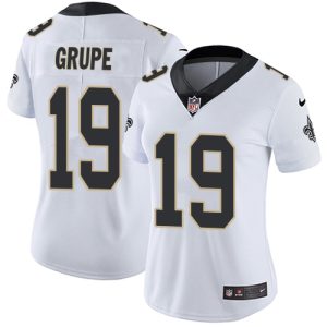 wholesale Saints #19 Blake Grupe White Women's Stitched NFL Vapor Untouchable Limited Jersey