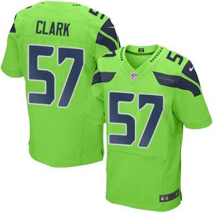 Seahawks #57 Frank Clark Green Men's Stitched NFL Elite Rush Jersey