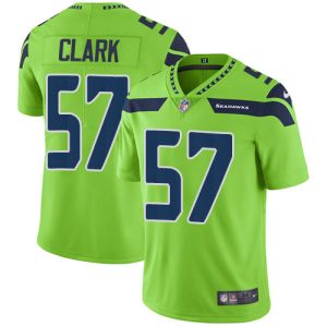 seahawks #57 frank clark green youth stitched nfl limited rush cheap jersey