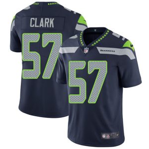 Seahawks #57 Frank Clark Steel Blue Team Color Youth Stitched NFL Vapor Untouchable Limited Jersey