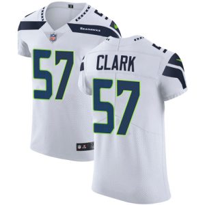 Seahawks #57 Frank Clark White Men's Stitched NFL New Elite Jersey