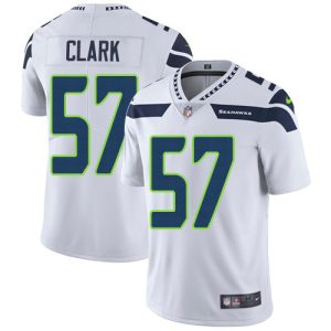 seahawks #57 frank clark white men's stitched nfl vapor untouchable limited cheap jersey