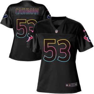 texans #53 blake cashman black women's nfl fashion game cheap jersey