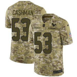 wholesale Texans #53 Blake Cashman Camo Men's Stitched NFL Limited 2018 Salute To Service Jersey