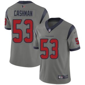 wholesale Texans #53 Blake Cashman Gray Men's Stitched NFL Limited Inverted Legend Jersey