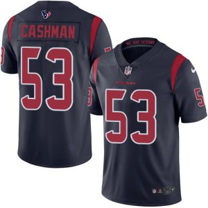 cheap Texans #53 Blake Cashman Navy Blue Men's Stitched NFL Limited Rush Jersey