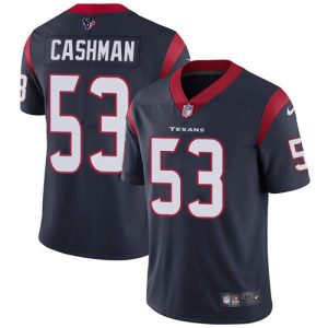 texans #53 blake cashman navy blue team color men's stitched nfl vapor untouchable limited wholesale jersey