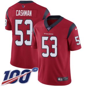 Texans #53 Blake Cashman Red Alternate Youth Stitched NFL 100th Season Vapor Untouchable Limited Jersey