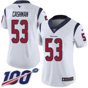 cheap Texans #53 Blake Cashman White Women's Stitched NFL 100th Season Vapor Untouchable Limited Jersey