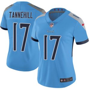 Titans #17 Ryan Tannehill Light Blue Alternate Women's Stitched NFL Vapor Untouchable Limited Jersey