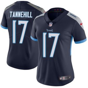 Titans #17 Ryan Tannehill Navy Blue Team Color Women's Stitched NFL Vapor Untouchable Limited Jersey