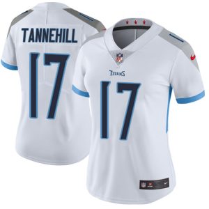 Titans #17 Ryan Tannehill White Women's Stitched NFL Vapor Untouchable Limited Jersey