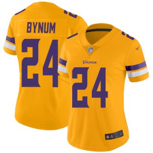 wholesale Vikings #24 Camryn Bynum Gold Women's Stitched NFL Limited Inverted Legend Jersey