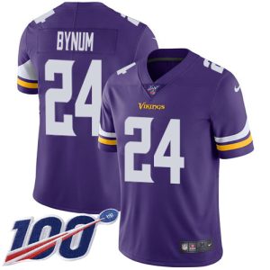 Vikings #24 Camryn Bynum Purple Team Color Men's Stitched NFL 100th Season Vapor Limited Jersey